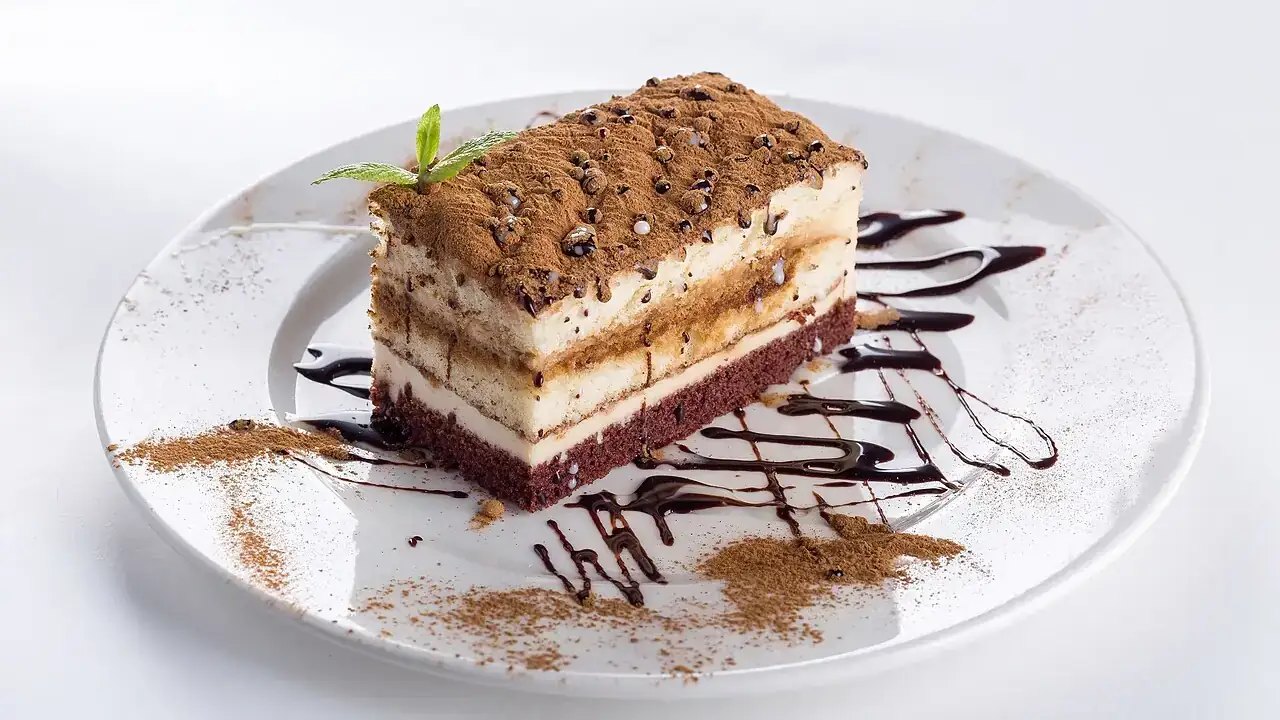 Layered mousse cake
